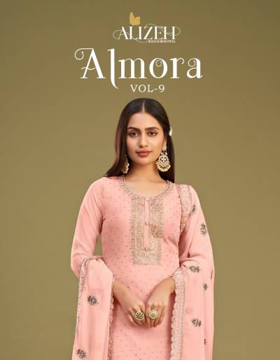 ALMORA VOL-09 BY ALIZEH GEORGETTE SALWAR KAMEEZ MANUFACTURER IN INDIA